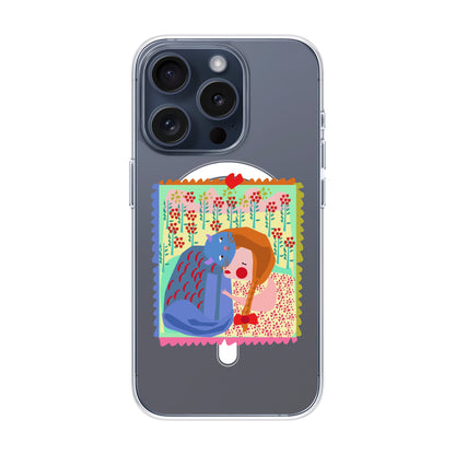 KEDİ POSTA PULU-Solid Kılıf MagSafe Özellikli - iPhone 15 Pro