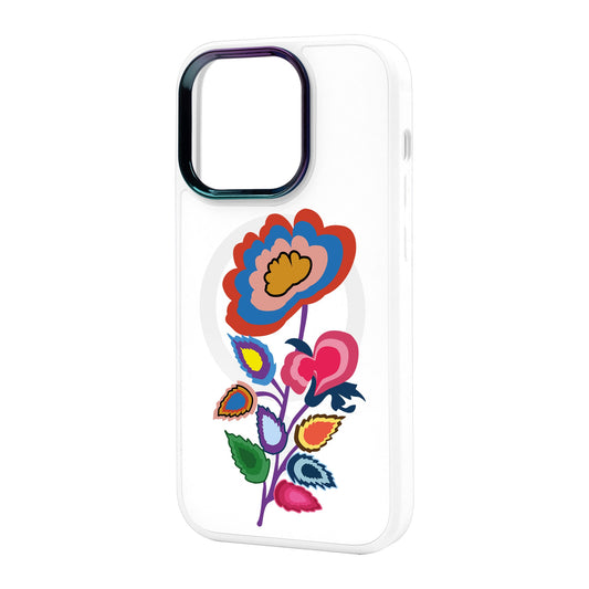 KNITTED FLOWER-iPhone 14 Pro Max Vigor Kılıf MagSafe Özellikli