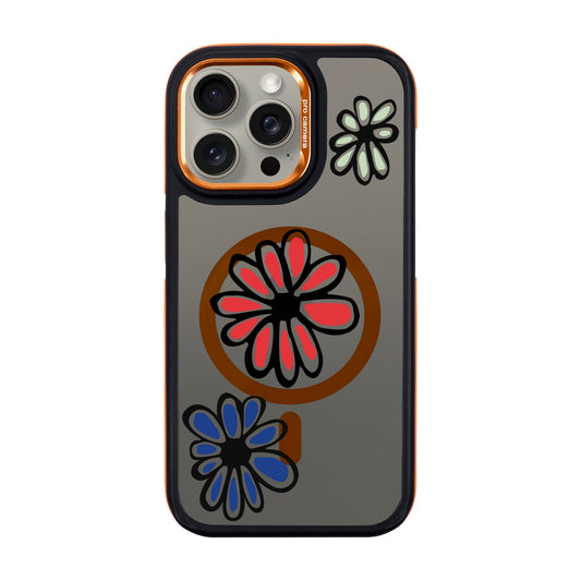 FLORIST-iPhone 15 Pro Max Dark Kılıf MagSafe Özellikli