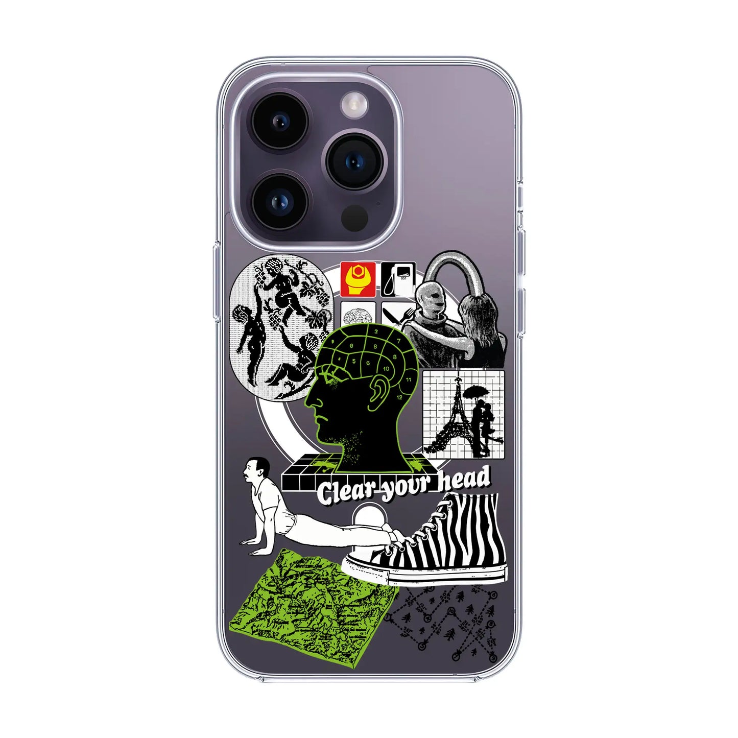 CLEAR YOUR HEAD-iPhone 14 Pro Solid Kılıf MagSafe Özellikli