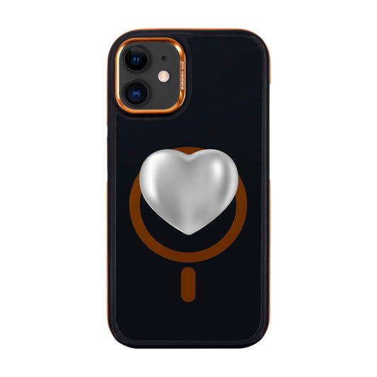 SILVER HEART-iPhone 11 Dark Kılıf MagSafe Özellikli