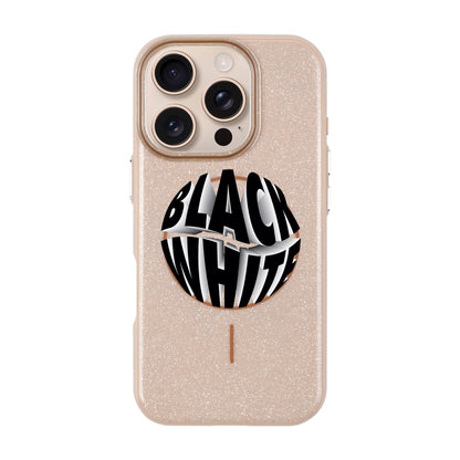 BLACK WHITE-iPhone 16 Pro Radiant Kılıf MagSafe Özellikli