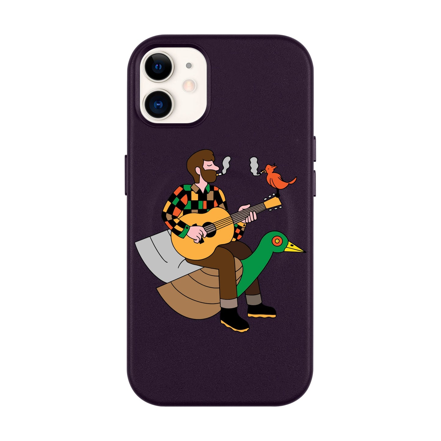 BIRDS OF A FEATHER-Leather Kılıf MagSafe Özellikli - iPhone 11