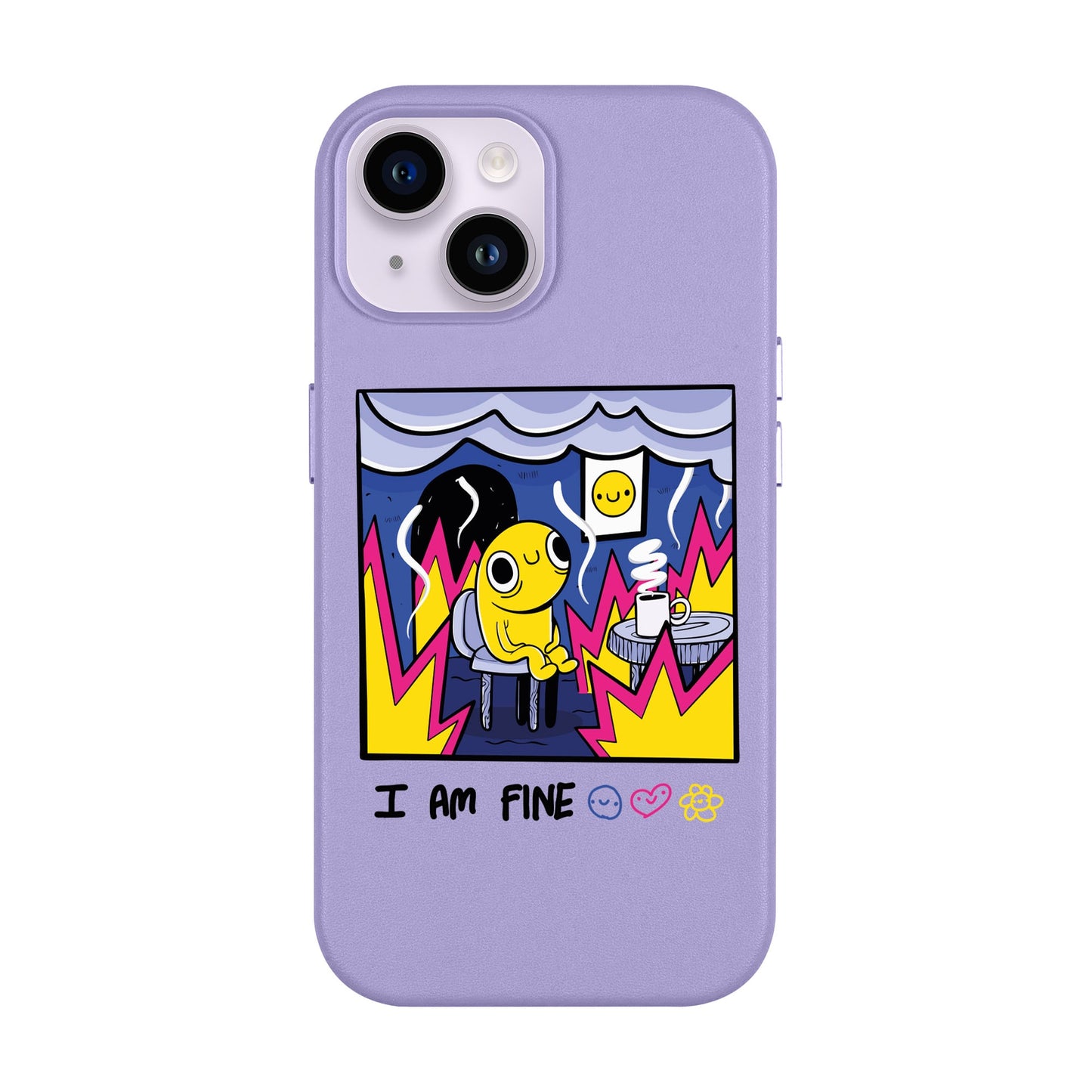 I AM FINE-Leather Kılıf MagSafe Özellikli - iPhone 14