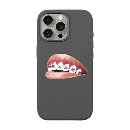 ORTHODONTIST-iPhone 15 Pro Max Leather Premium Kılıf MagSafe Özellikli