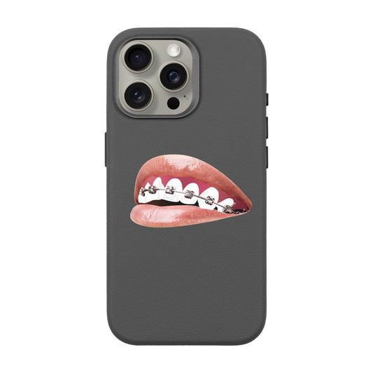 ORTHODONTIST-iPhone 15 Pro Max Leather Premium Kılıf MagSafe Özellikli