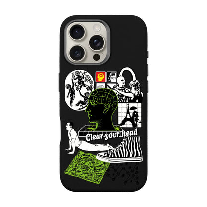 CLEAR YOUR HEAD-iPhone 16 Pro Max Leather Premium Kılıf MagSafe Özellikli