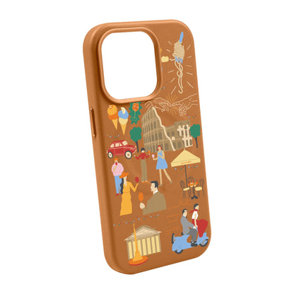 ROMA-Leather Kılıf MagSafe Özellikli - iPhone 14 Pro