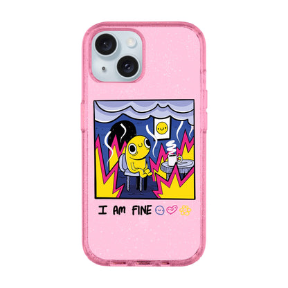I AM FINE-iPhone 14 Plus Shiny Kılıf MagSafe Özellikli
