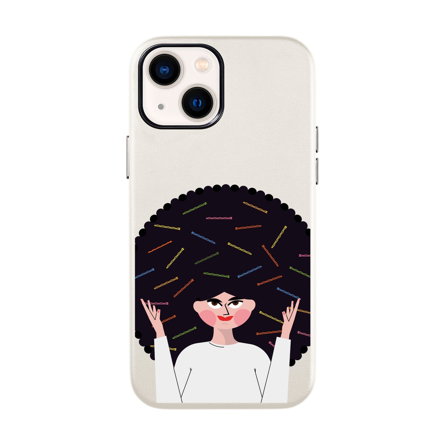 TANGLES OF HAPPINESS-iPhone 14 Leather Kılıf