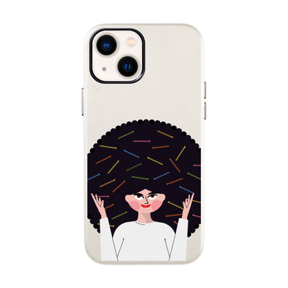 TANGLES OF HAPPINESS-iPhone 14 Leather Kılıf