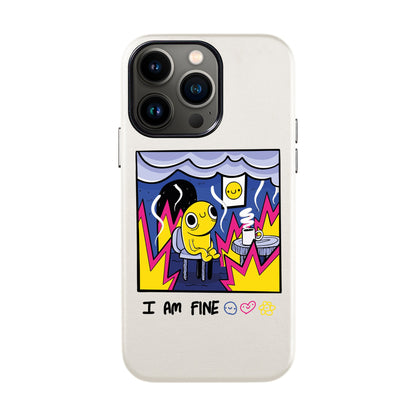 I AM FINE-iPhone 13 Pro Max Leather Kılıf