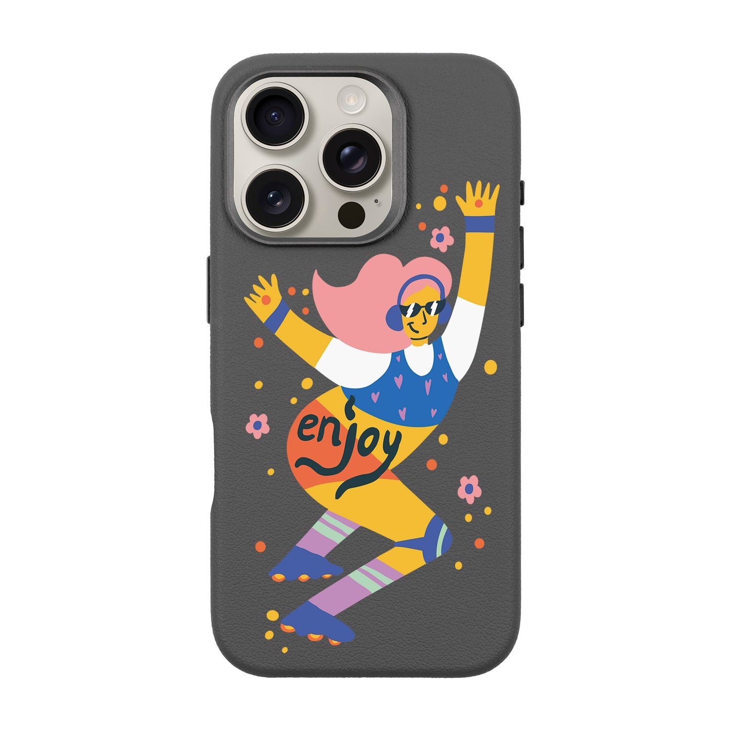 ENJOY-iPhone 16 Pro Leather Premium Kılıf MagSafe Özellikli