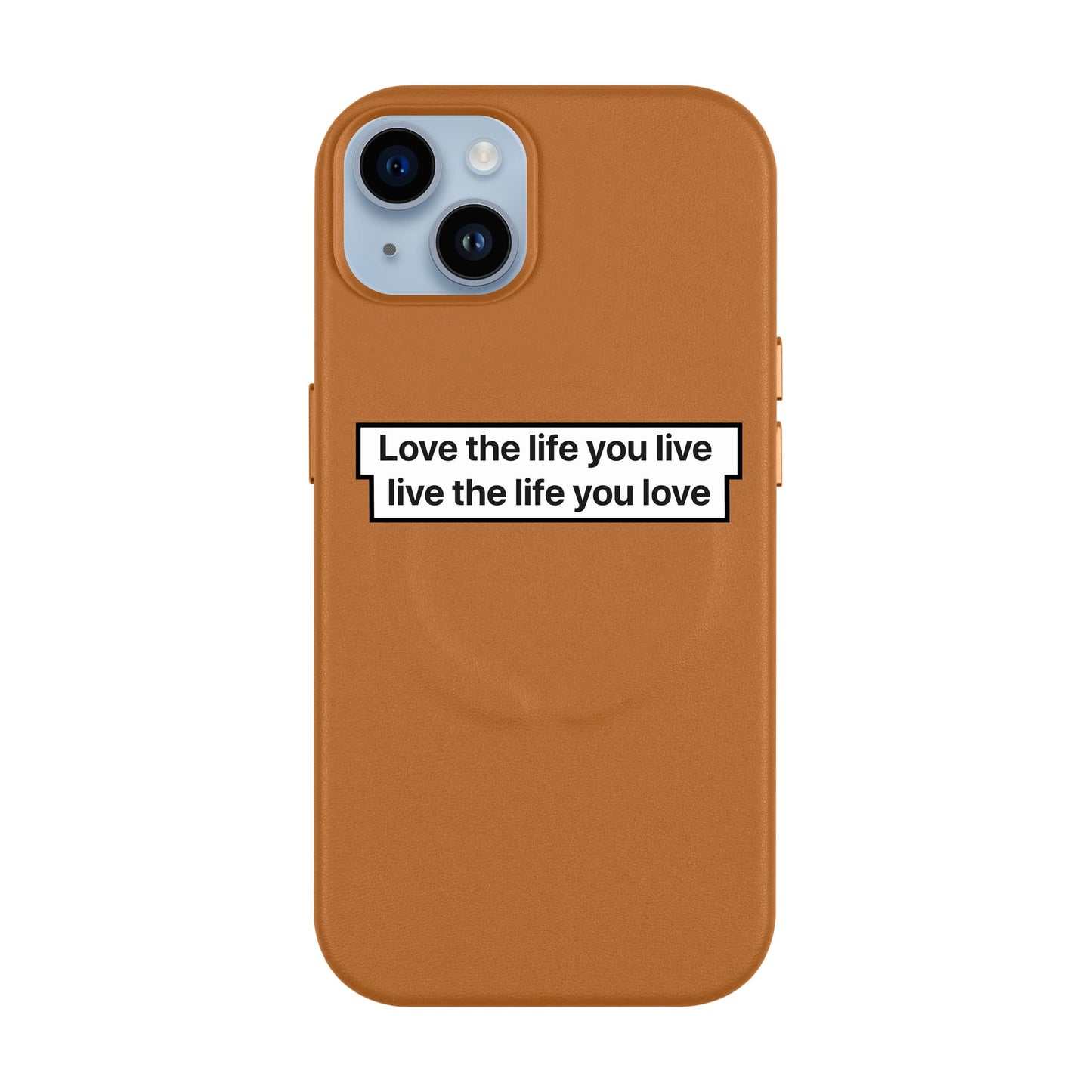 LOVE THE LIFE-iPhone 14 Plus Leather Kılıf MagSafe Özellikli