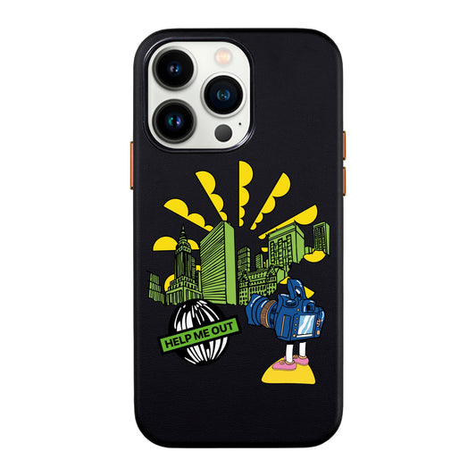 HELP ME OUT-iPhone 13 Pro Max Leather Kılıf