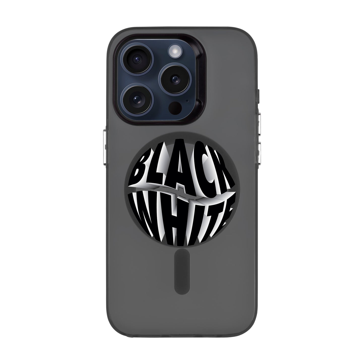BLACK WHITE-iPhone 13 Pro Hold Kılıf MagSafe Özellikli