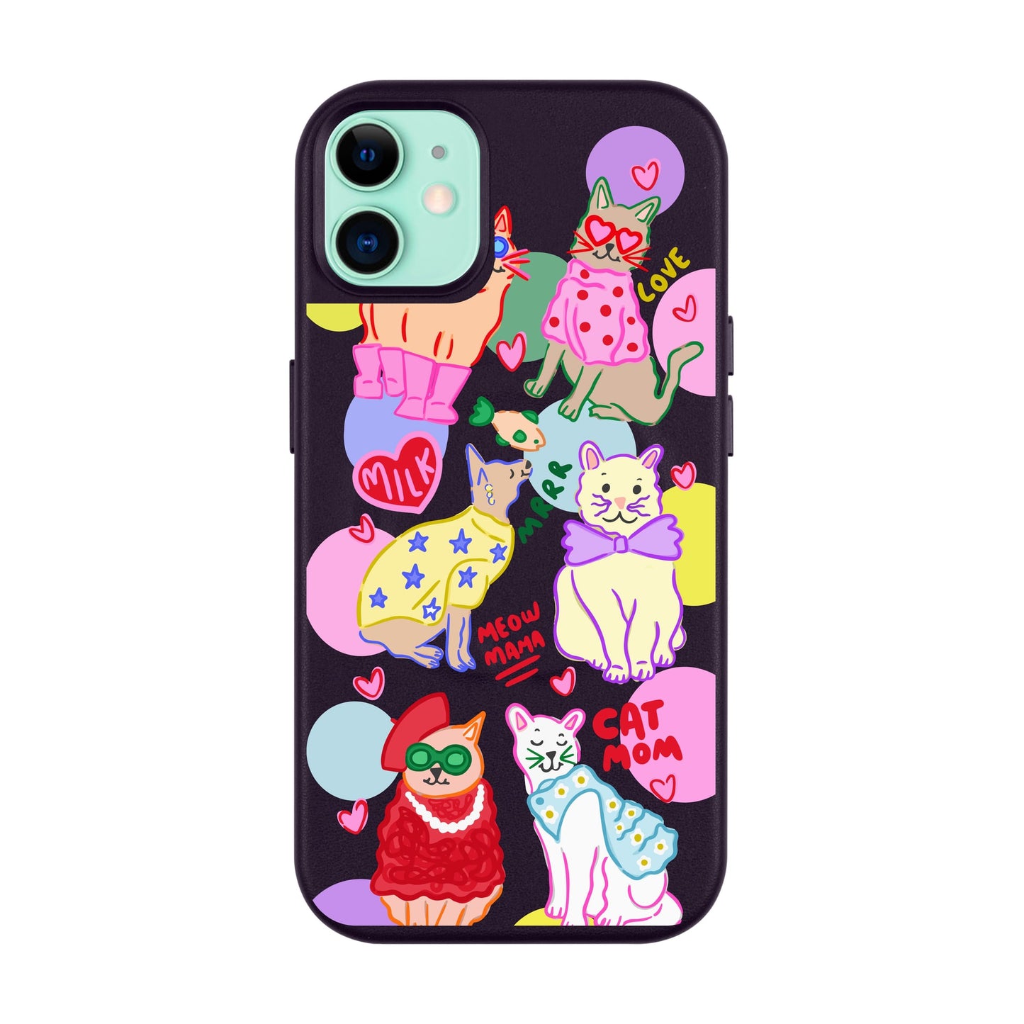 CAT MOM-Leather Kılıf MagSafe Özellikli - iPhone 11