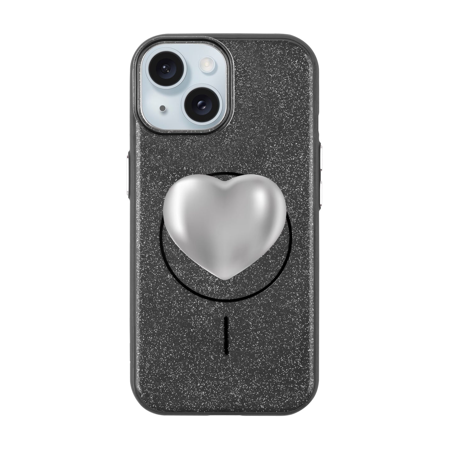SILVER HEART-iPhone 15 Plus Radiant Kılıf MagSafe Özellikli