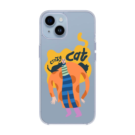 CRAZY CAT-iPhone 14 Solid Kılıf