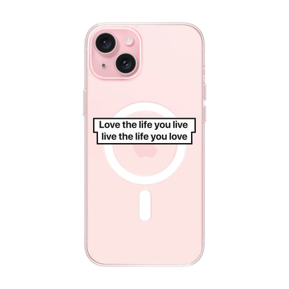 LOVE THE LIFE-iPhone 15 Plus Solid Kılıf MagSafe Özellikli