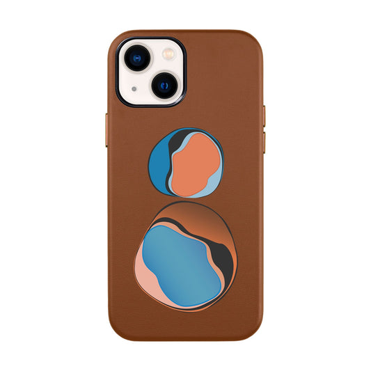 LOOKING FOR GEMS-iPhone 14 Leather Kılıf