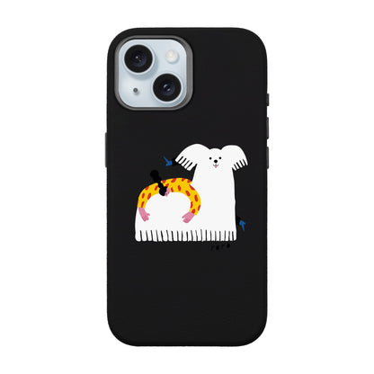 FANCY DOG-iPhone 15 Leather Premium Kılıf MagSafe Özellikli