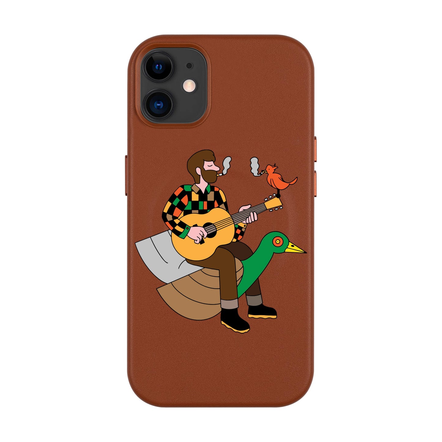 BIRDS OF A FEATHER-Leather Kılıf MagSafe Özellikli - iPhone 11