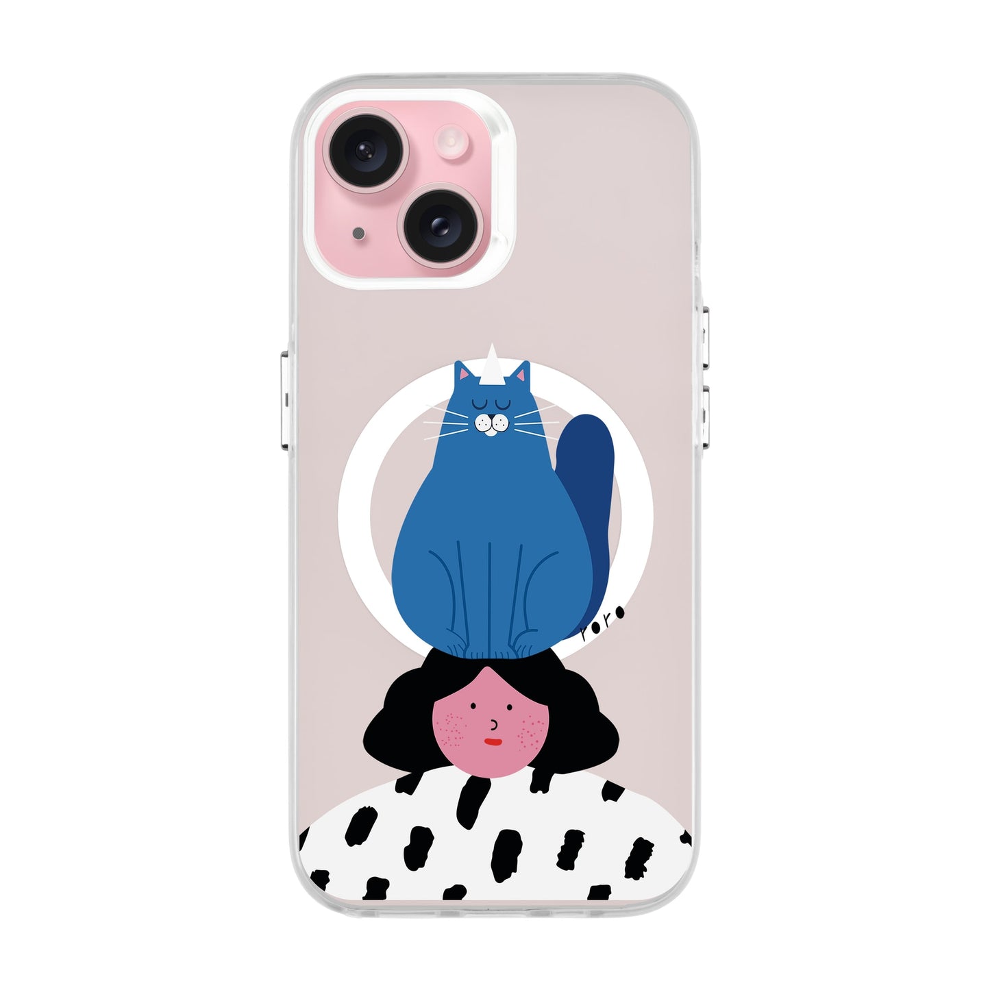 NAUGHTY CAT-iPhone 15 Hold Kılıf MagSafe Özellikli