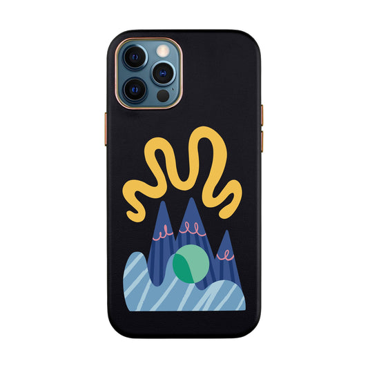 MOUNTAIN-iPhone XR Leather Kılıf