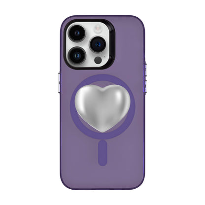 SILVER HEART-iPhone 14 Pro Hold Kılıf MagSafe Özellikli