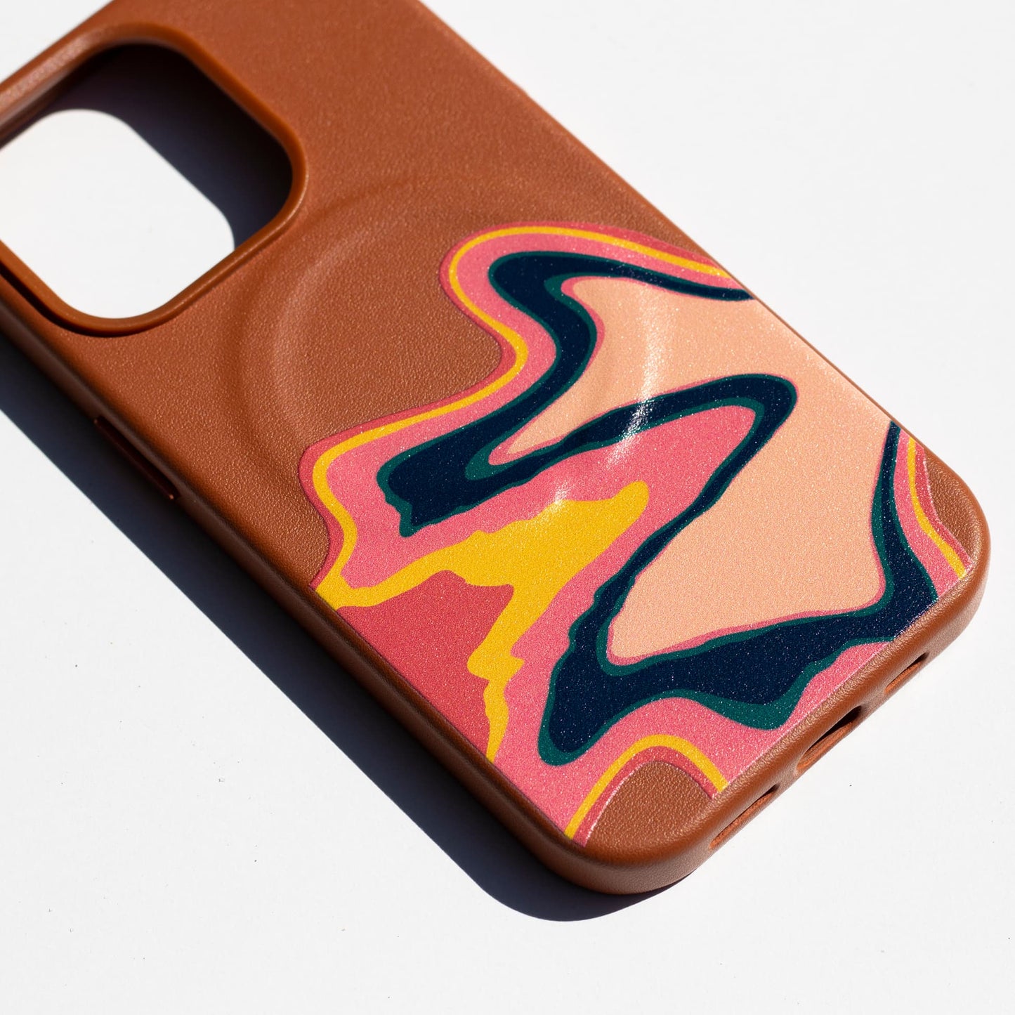 US IN ESSENCE-Leather Kılıf MagSafe Özellikli - iPhone 13