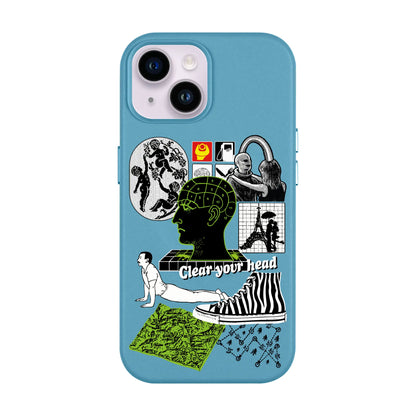 CLEAR YOUR HEAD-iPhone 14 Leather Kılıf MagSafe Özellikli
