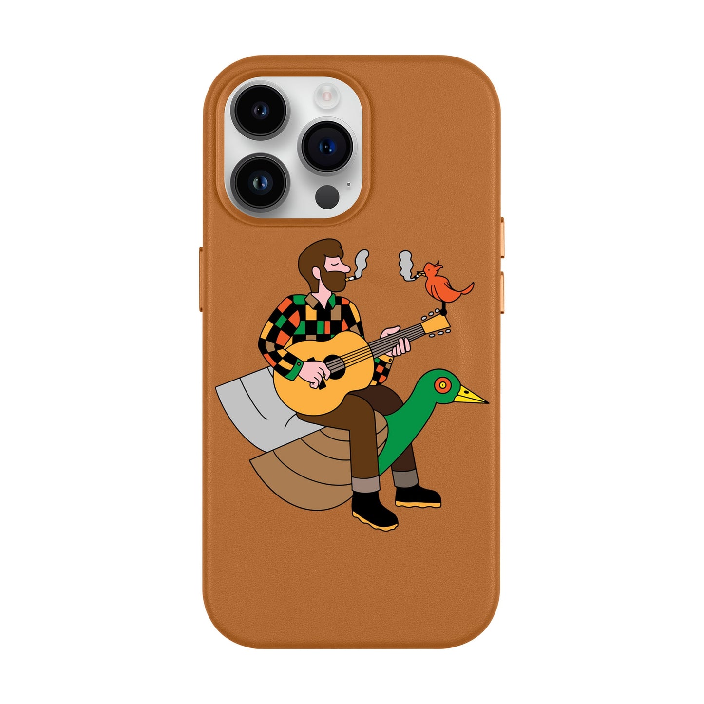 BIRDS OF A FEATHER-iPhone 14 Pro Max Leather Kılıf MagSafe Özellikli
