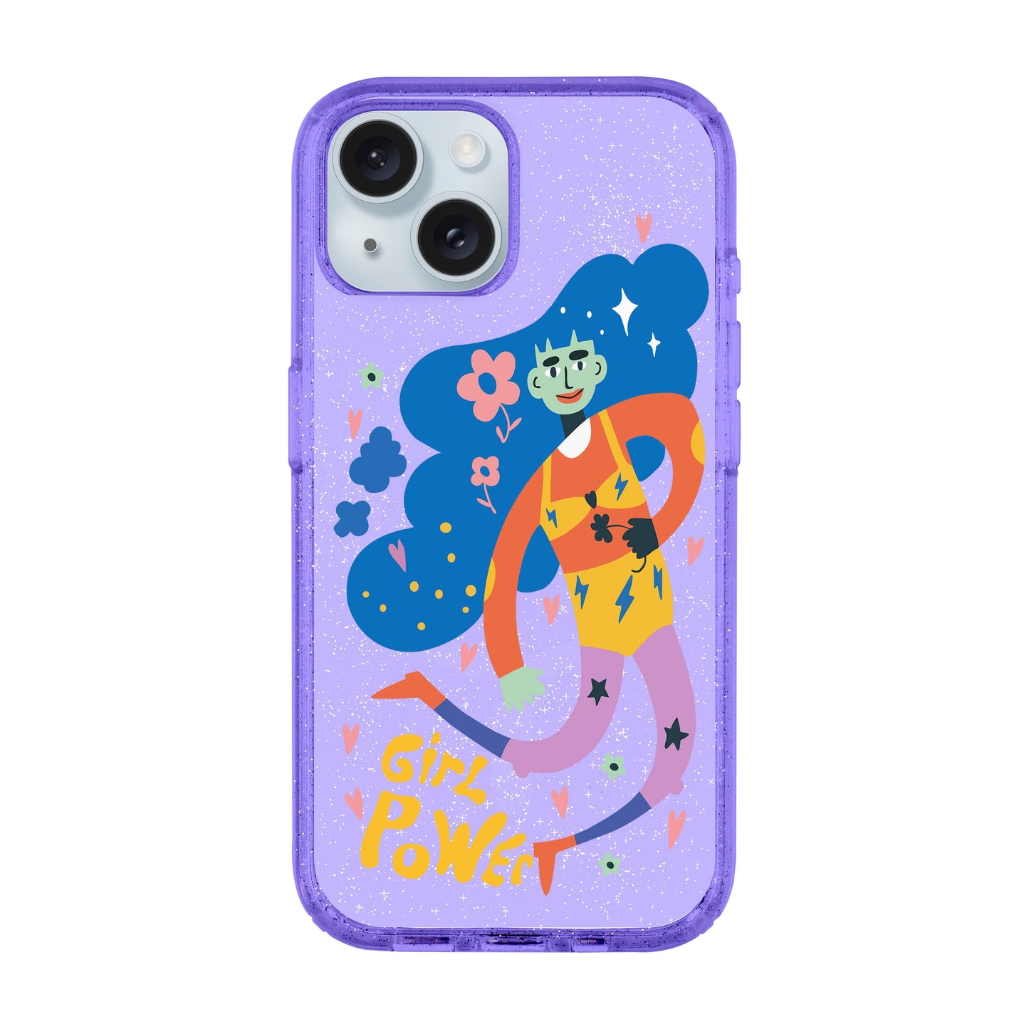 GIRL POWER-iPhone 14 Plus Shiny Kılıf MagSafe Özellikli