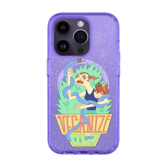 VEGANİZE-iPhone 14 Pro Shiny Kılıf MagSafe Özellikli