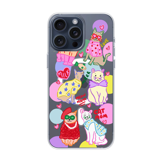 CAT MOM-iPhone 15 Pro Max Solid Kılıf MagSafe Özellikli