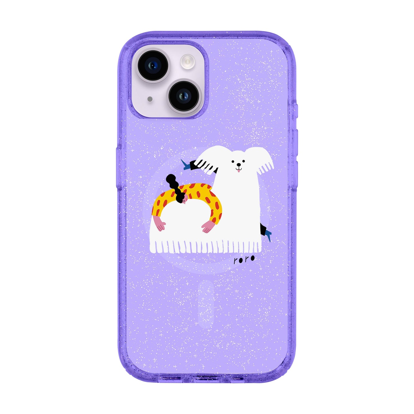 FANCY DOG-iPhone 14 Shiny Kılıf MagSafe Özellikli