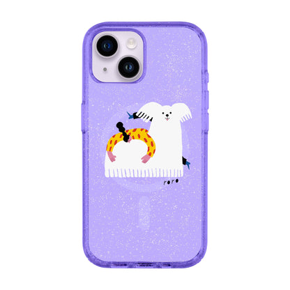 FANCY DOG-iPhone 14 Shiny Kılıf MagSafe Özellikli