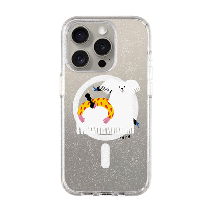 FANCY DOG-iPhone 15 Pro Shiny Kılıf MagSafe Özellikli