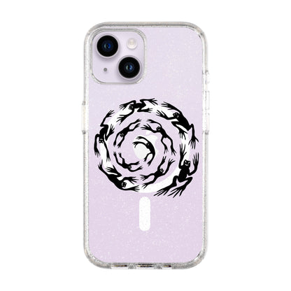 SWIRLING FROGS-Shiny Kılıf MagSafe Özellikli - iPhone 14