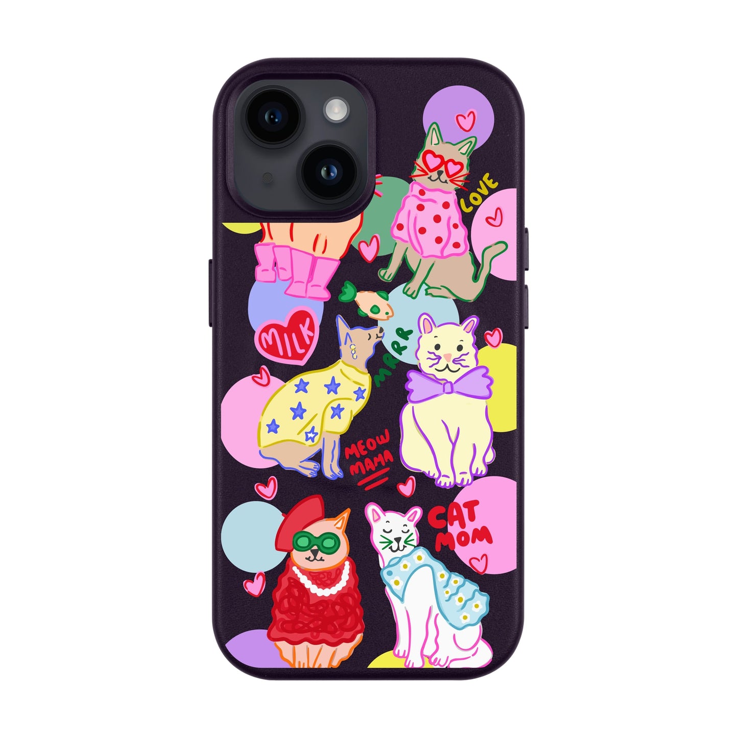 CAT MOM-Leather Kılıf MagSafe Özellikli - iPhone 13