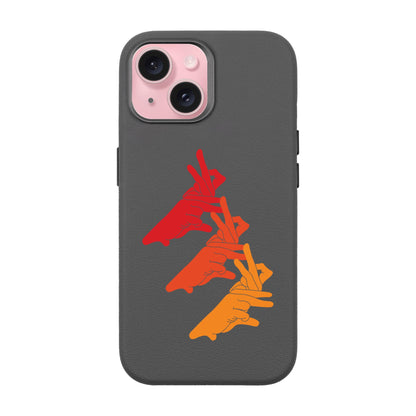 BUNNY MARCH-iPhone 15 Leather Premium Kılıf MagSafe Özellikli
