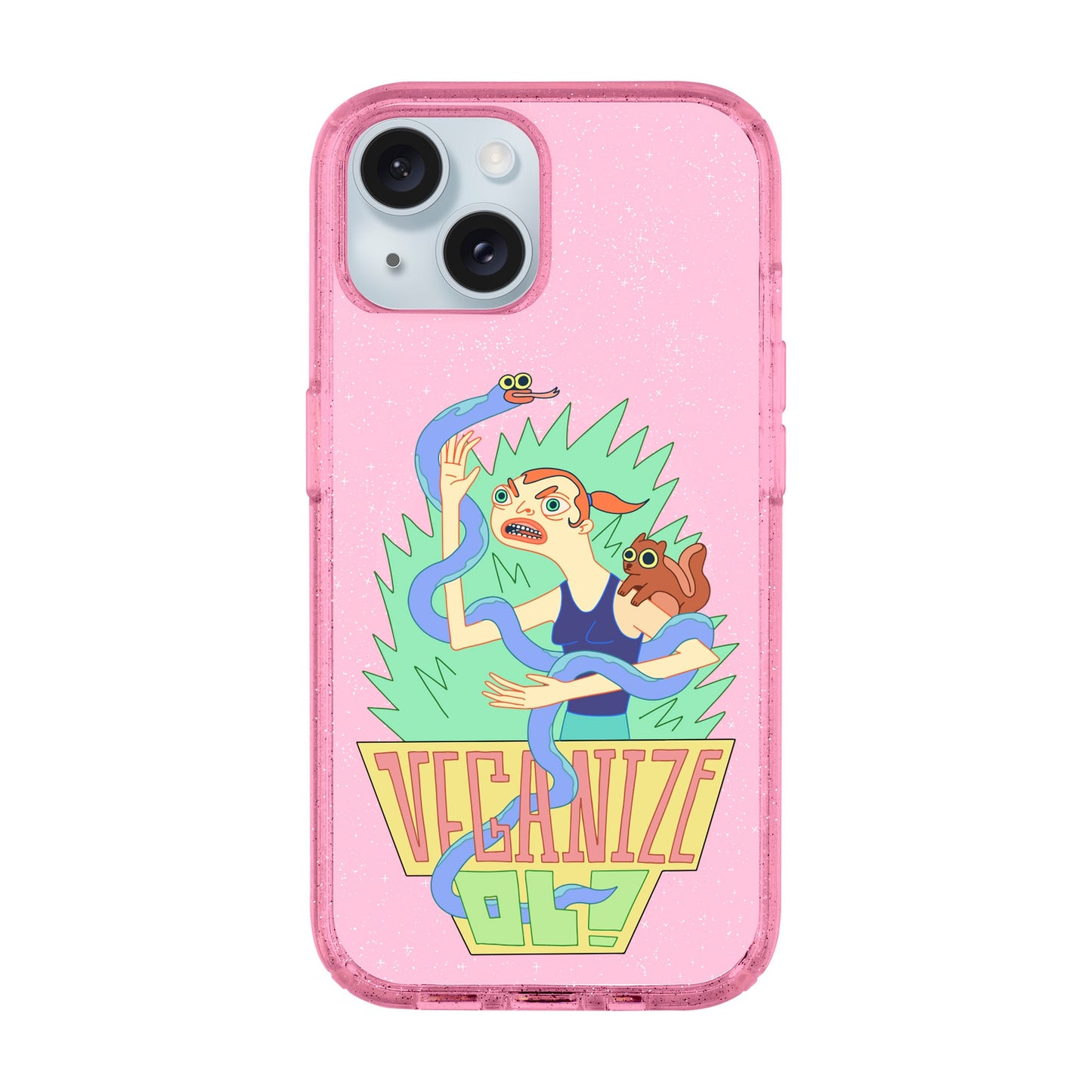 VEGANİZE-iPhone 15 Plus Shiny Kılıf MagSafe Özellikli