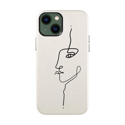 FACE-iPhone 14 Leather Kılıf