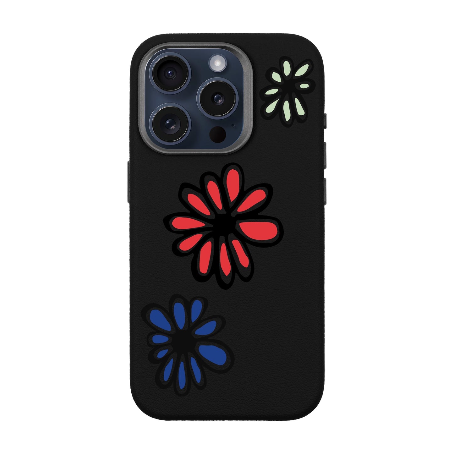 FLORIST-iPhone 15 Pro Leather Premium Kılıf MagSafe Özellikli