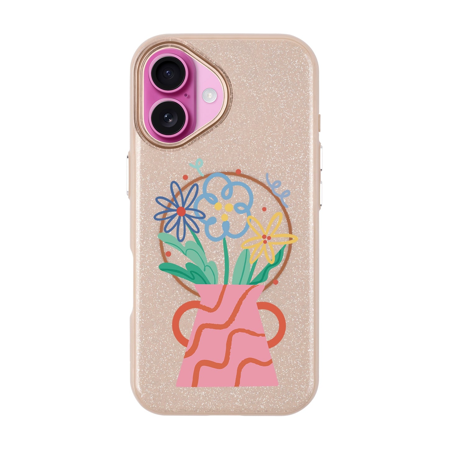 PINK VASE-iPhone 16 Radiant Kılıf MagSafe Özellikli