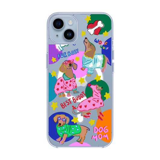 DOG MOM-iPhone 14 Plus Solid Kılıf MagSafe Özellikli