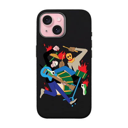 MONSTER MASH-iPhone 15 Leather Premium Kılıf MagSafe Özellikli