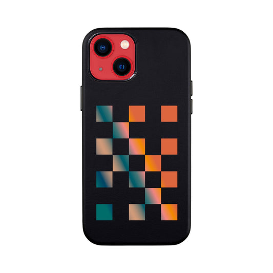 GRADIENT CHECKMATE-iPhone 13 Mini Leather Kılıf