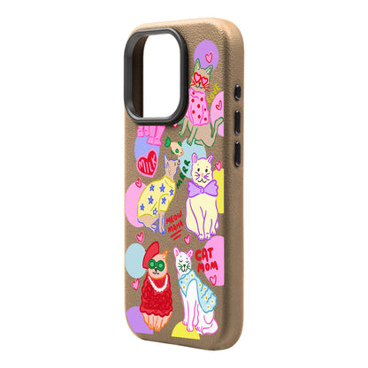 CAT MOM-iPhone 16 Pro Leather Premium Kılıf MagSafe Özellikli